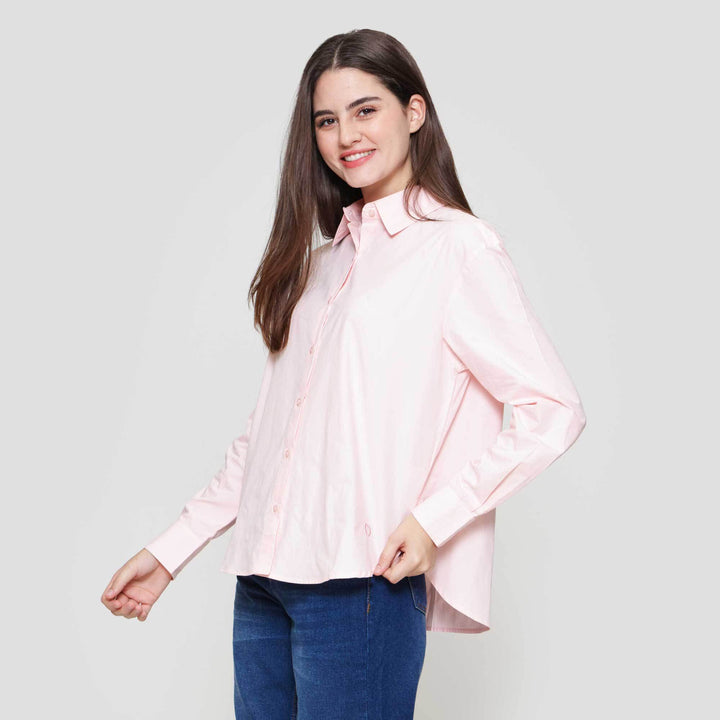 Nevada Basic Oval Kemeja Wanita