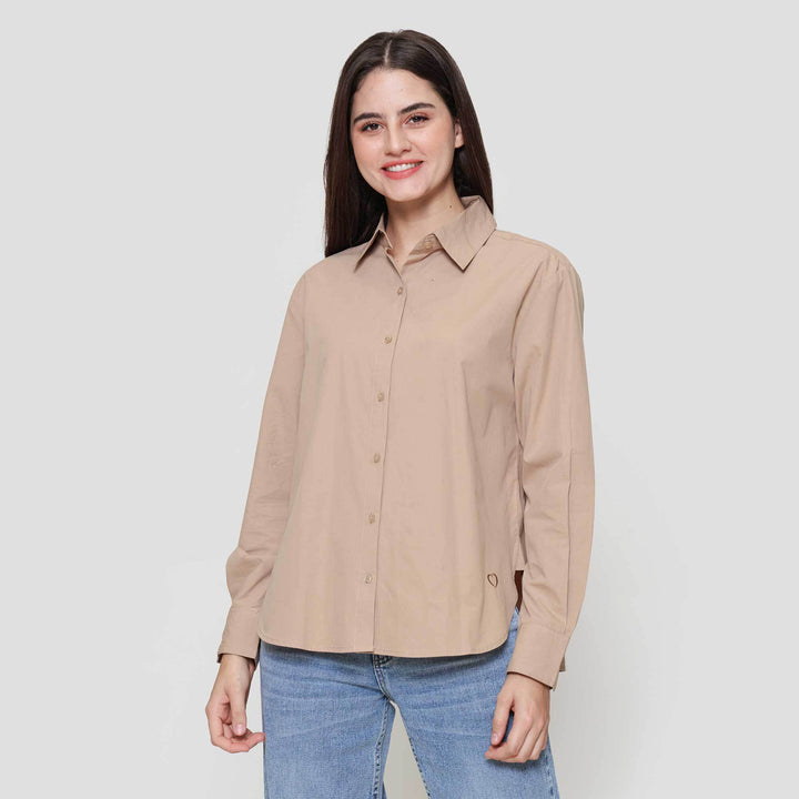 Nevada Basic Oval Kemeja Wanita