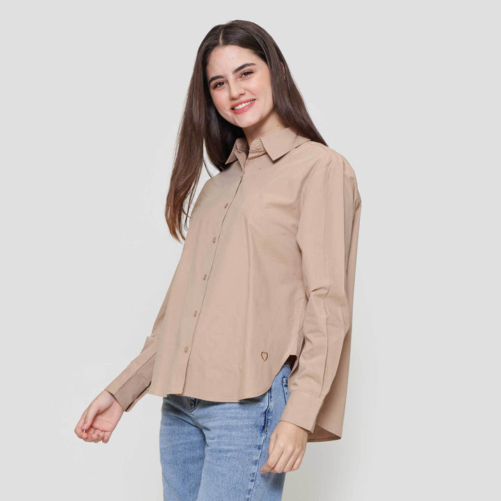 Nevada Basic Oval Kemeja Wanita