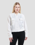 Nevada Crop Bomber Woven Jaket Wanita