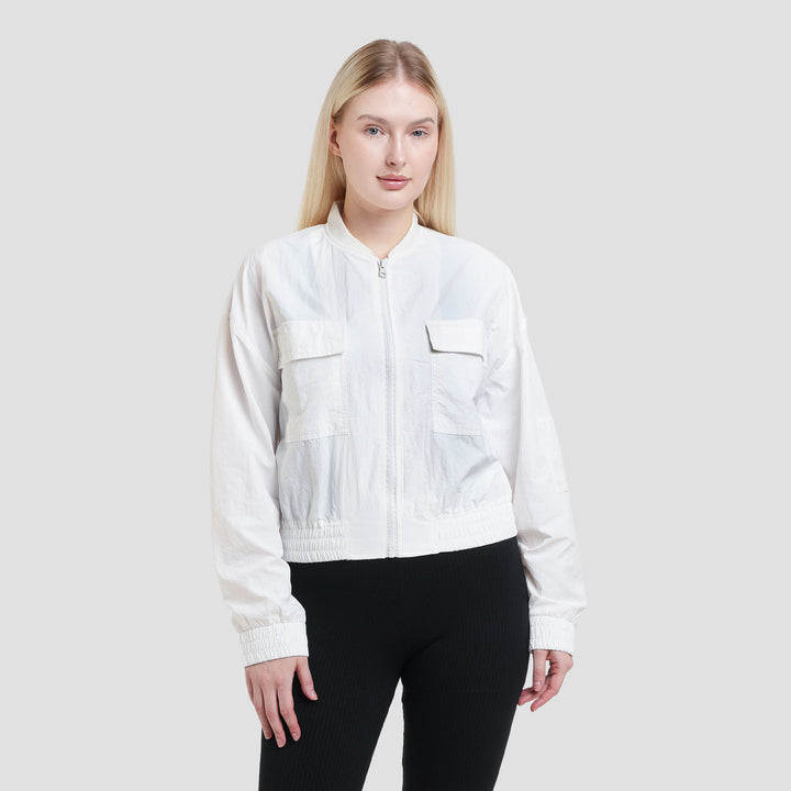 Nevada Crop Bomber Woven Jaket Wanita
