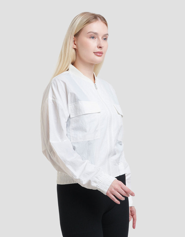 Nevada Crop Bomber Woven Jaket Wanita