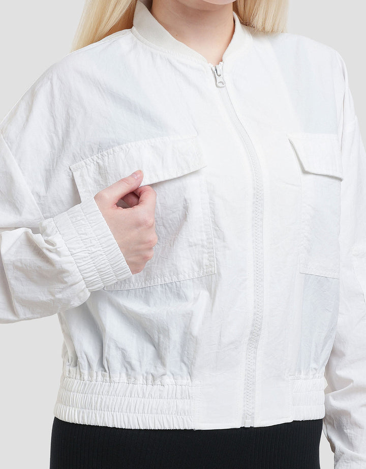 Nevada Crop Bomber Woven Jaket Wanita