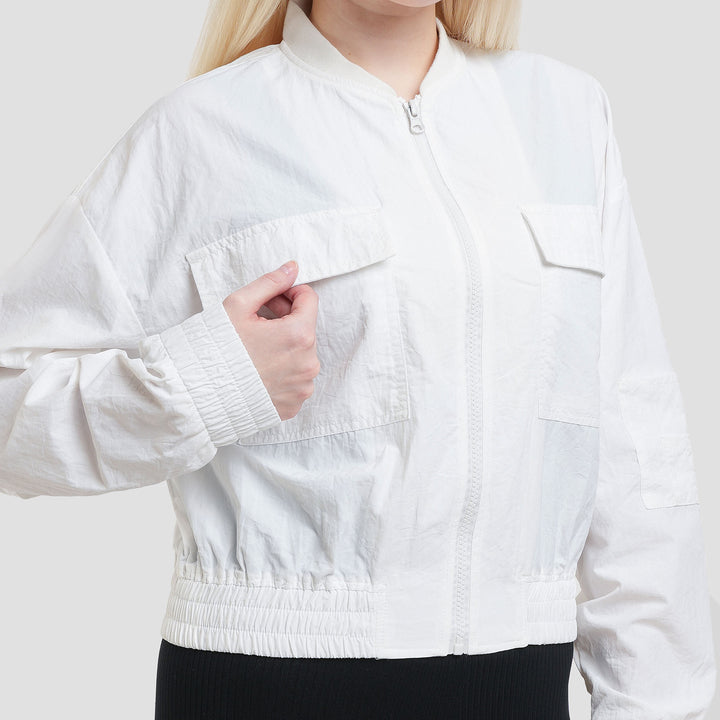 Nevada Crop Bomber Woven Jaket Wanita
