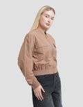 Nevada Crop Bomber Woven Jaket Wanita