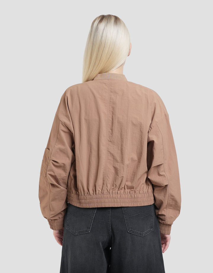 Nevada Crop Bomber Woven Jaket Wanita