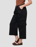 Nevada Woven Button Zip Celana Panjang Wanita