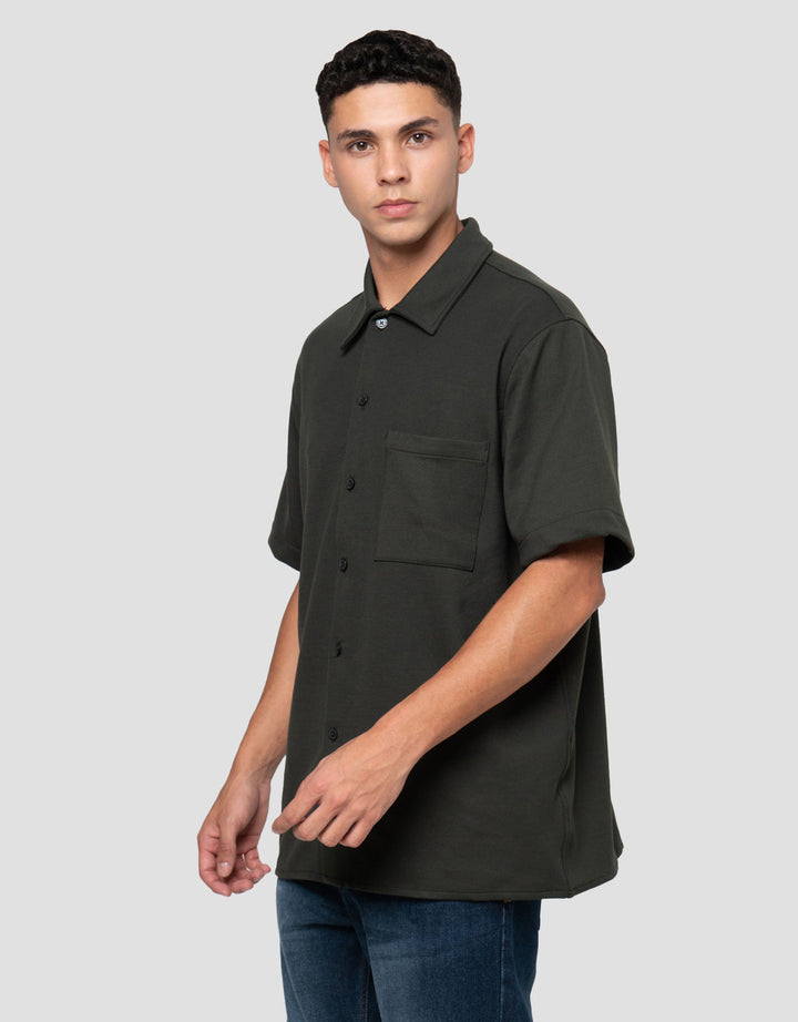 Cole Relax Fitted Knitt Ami Kemeja Pria