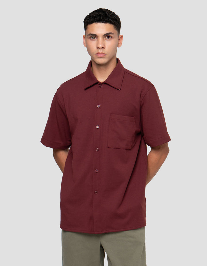 Cole Relax Fitted Knitt Ami Kemeja Pria