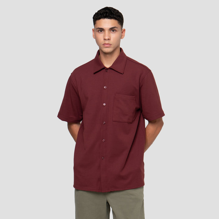 Cole Relax Fitted Knitt Ami Kemeja Pria