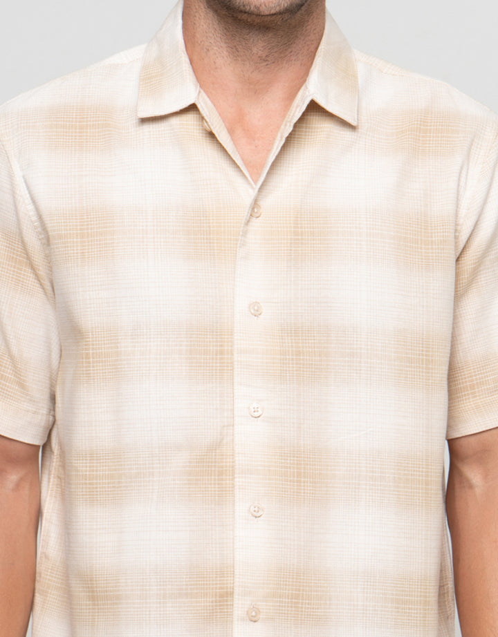 Cole Check Reg Colar Kemeja Pria