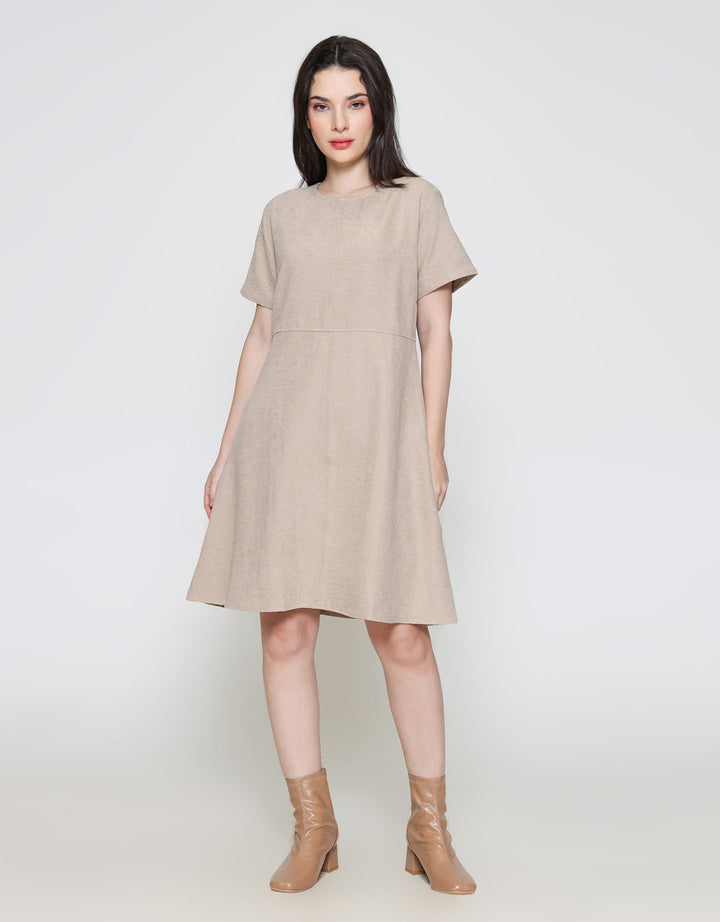 ZES SUEDE MIDI DRESS WANITA MASDD006