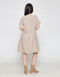 ZES SUEDE MIDI DRESS WANITA MASDD006