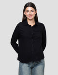Connexion Rayon Twill Kemeja Lengan Panjang Wanita