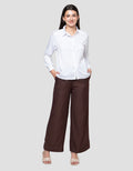 Connexion Rayon Twill Kemeja Lengan Panjang Wanita