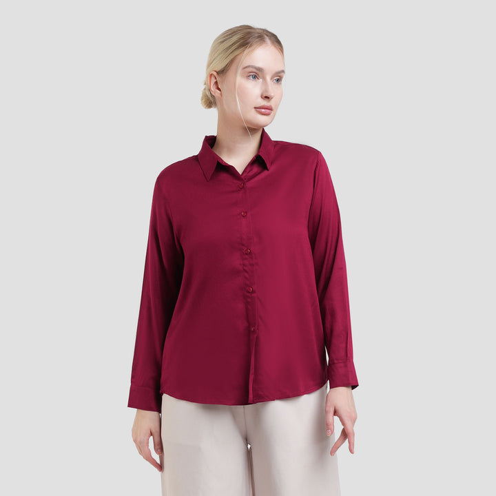 Connexion Rayon Twill Kemeja Wanita