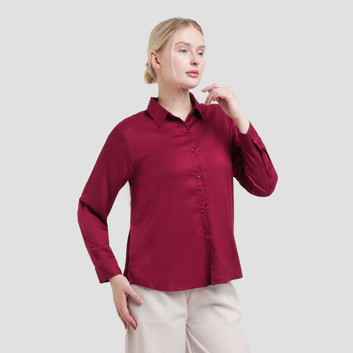 Connexion Rayon Twill Kemeja Wanita