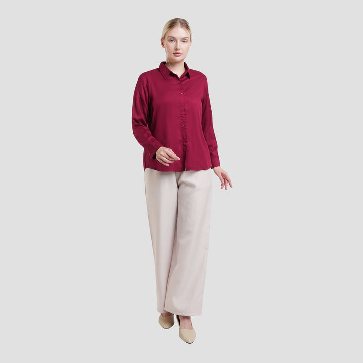 Connexion Rayon Twill Kemeja Wanita