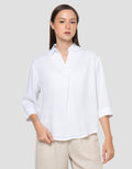 Connexion Rayon Kerah Kemeja Blouse Wanita