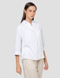 Connexion Rayon Kerah Kemeja Blouse Wanita