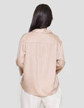 Connexion Rayon Kerah Kemeja Blouse Wanita
