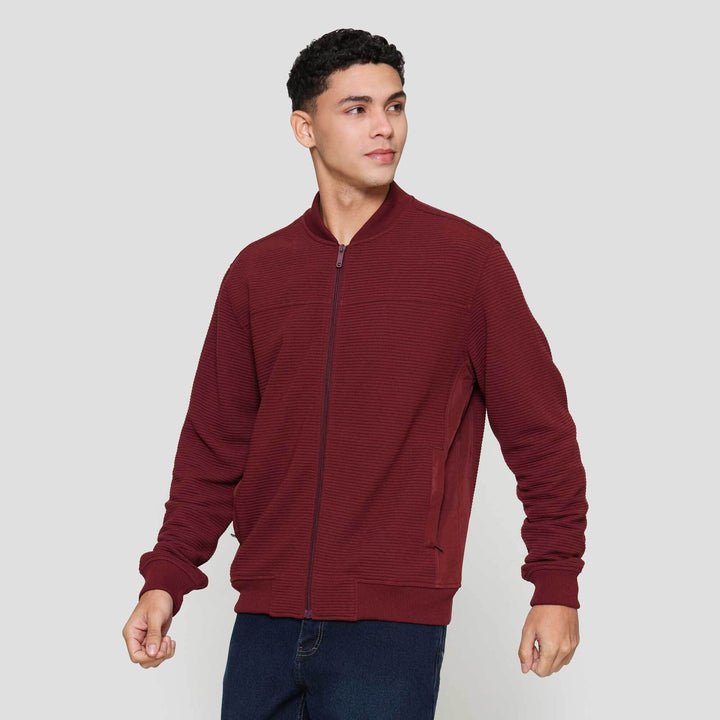 Cole Knit Ottoman Comb Jaket Pria