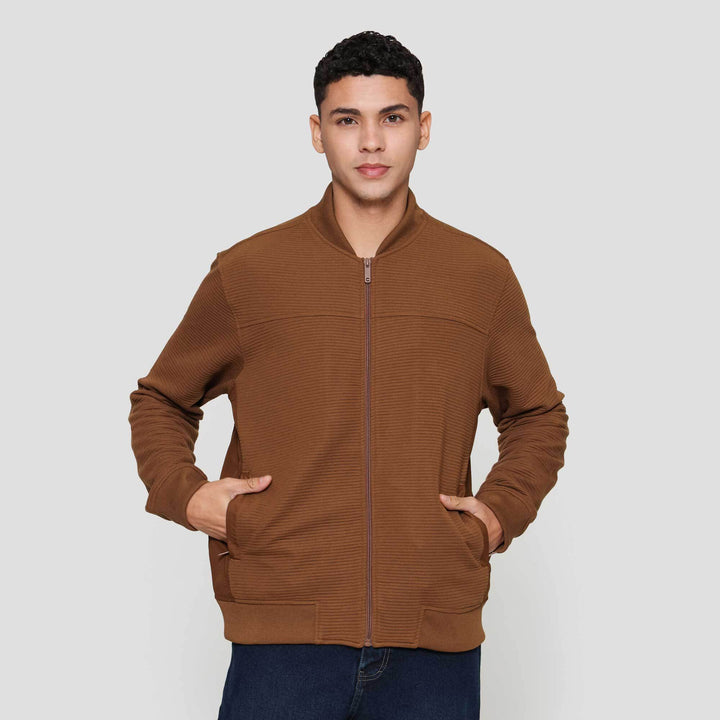 Cole Knit Ottoman Comb Jaket Pria