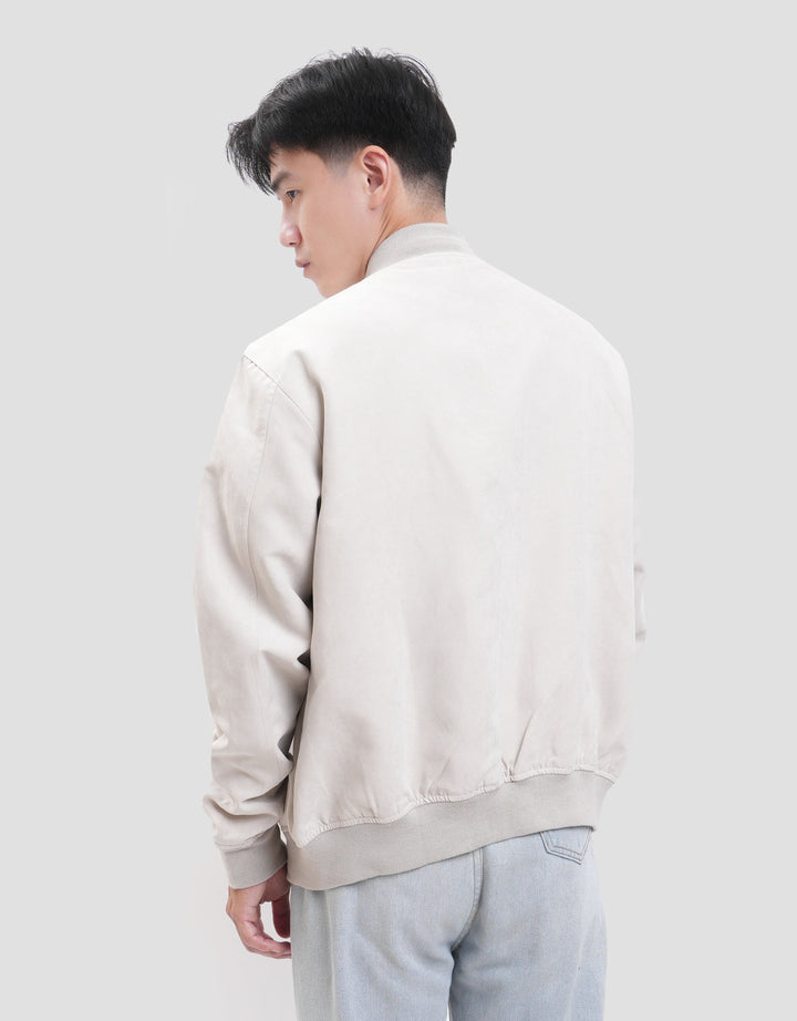 Cole Suede Basic Bomber Jaket Pria