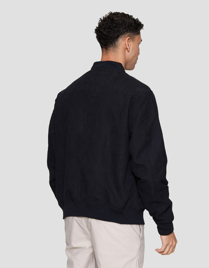 Cole Suede Basic Bomber Jaket Pria