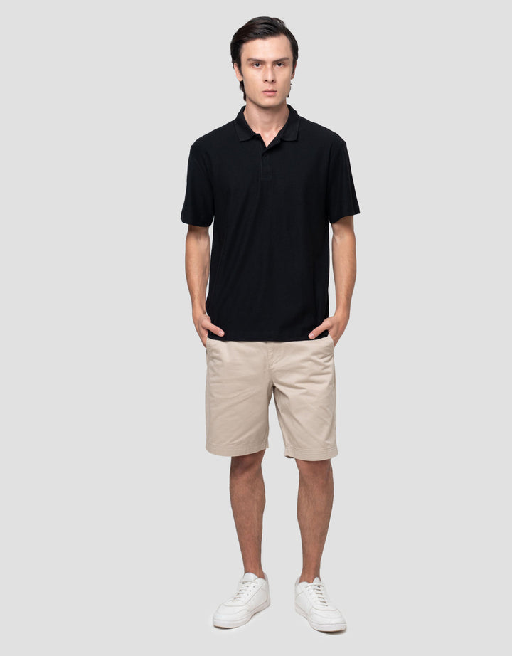 Cole Solid Texture Tribal Smartfit Kaos Polo Pria