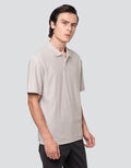 Cole Solid Texture Tribal Smartfit Kaos Polo Pria