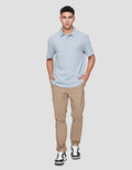Cole Solid Texture Chain Vertical Pil Smartfit Kaos Polo Pria