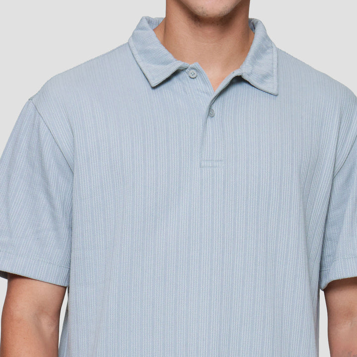 Cole Solid Texture Chain Vertical Pil Smartfit Kaos Polo Pria