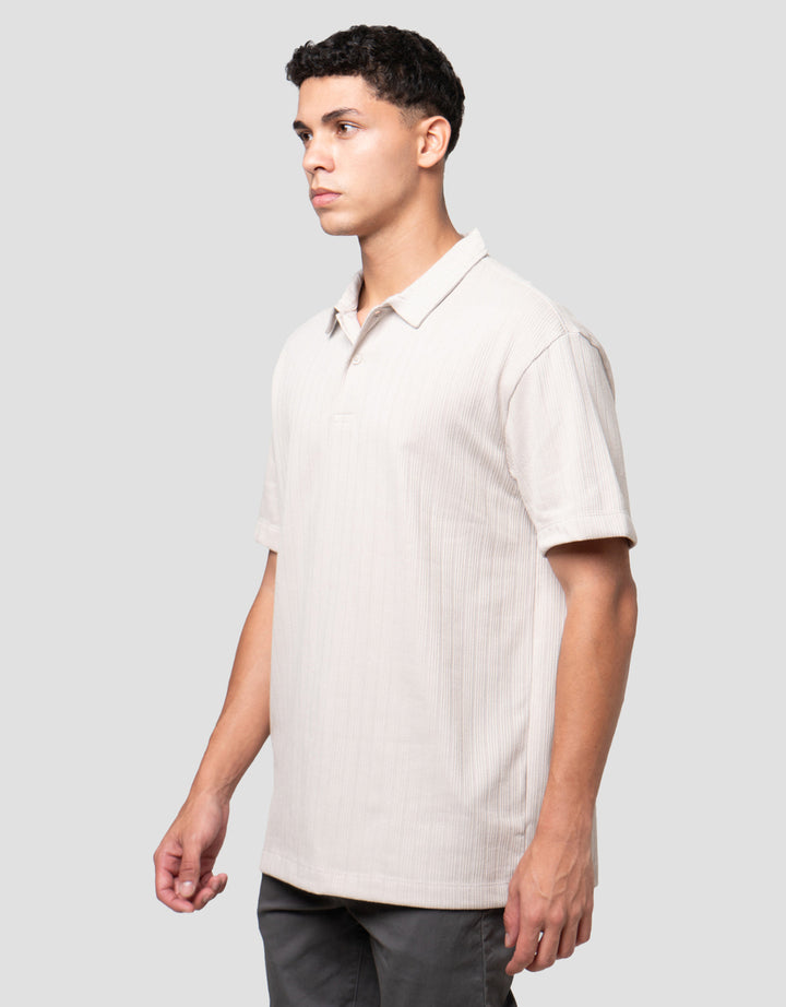 Cole Solid Texture Chain Vertical Pil Smartfit Kaos Polo Pria