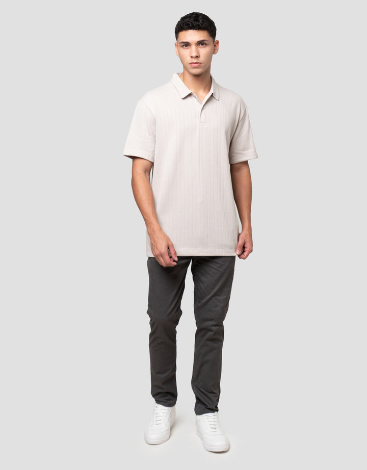 Cole Solid Texture Chain Vertical Pil Smartfit Kaos Polo Pria