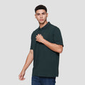 Cole Solid Repeat Texture Men's Polo Shirt