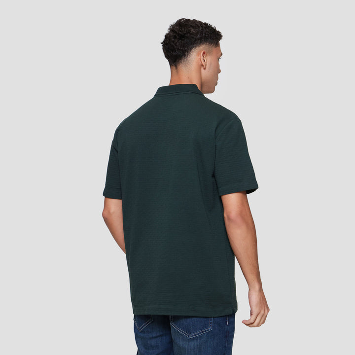 Cole Solid Repeat Texture Kaos Polo Pria