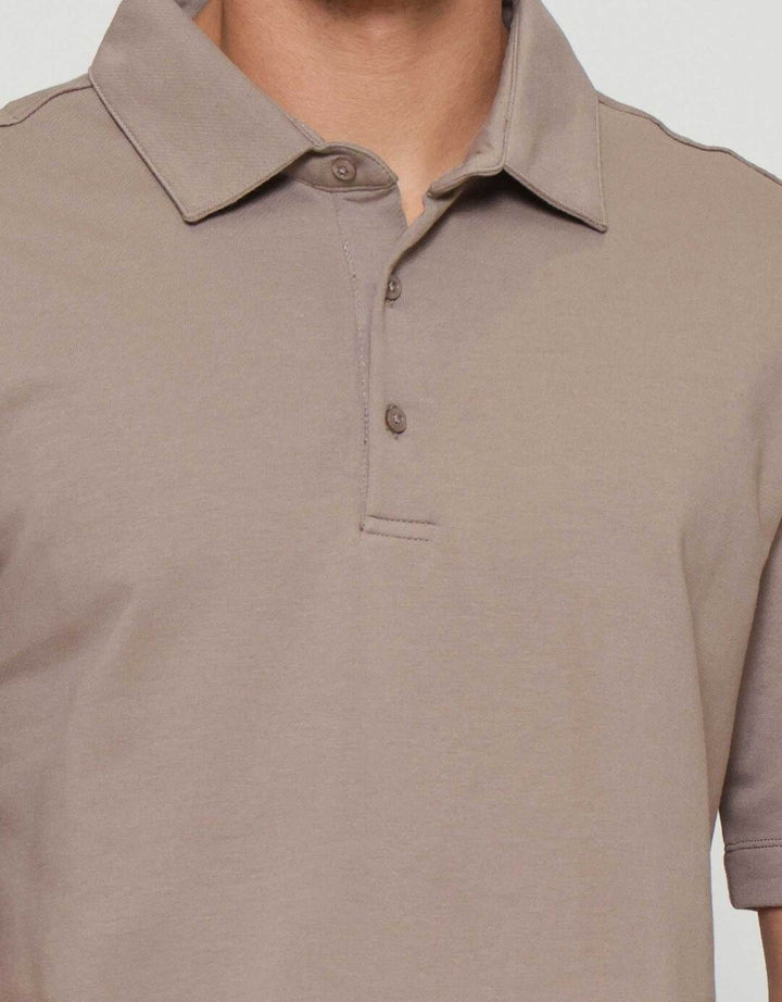 Cole Nyc Twill Knit Spandex Kaos Polo Pria