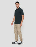 Cole Nyc Twill Knit Spandex Kaos Polo Pria