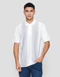 Cole Stripe Vertical Basic Plakat Kaos Polo Pria