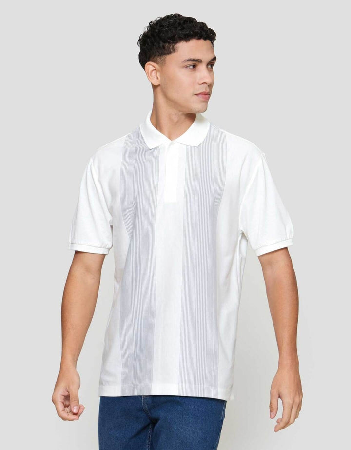 Cole Stripe Vertical Basic Plakat Kaos Polo Pria