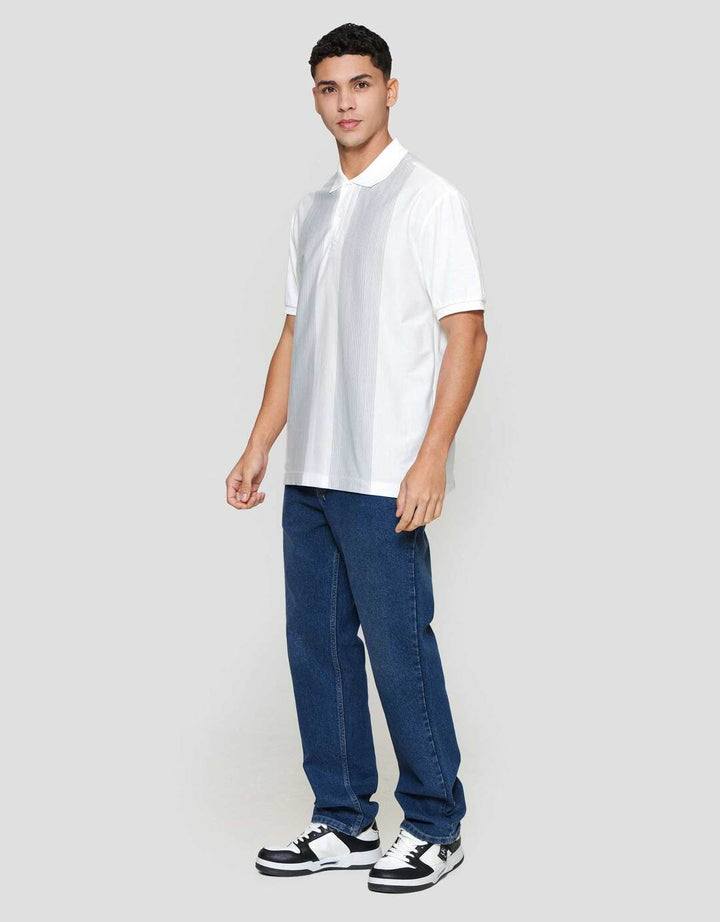 Cole Stripe Vertical Basic Plakat Kaos Polo Pria