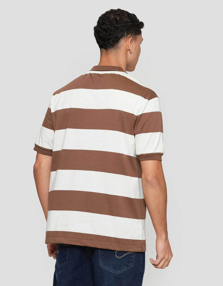 Cole Stripes Rugby Kaos Polo Pria