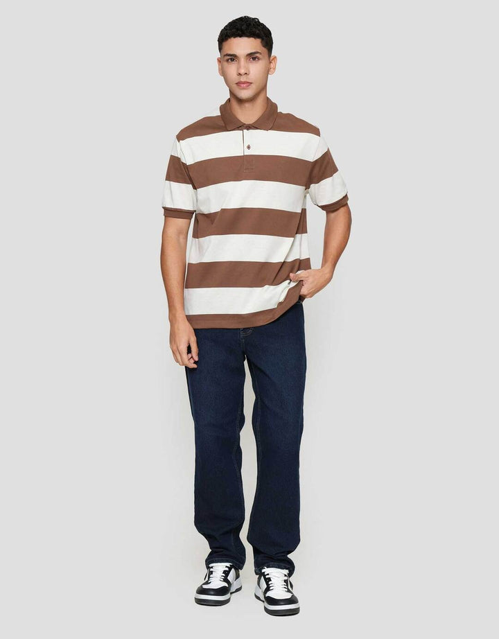Cole Stripes Rugby Kaos Polo Pria