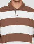 Cole Stripes Rugby Kaos Polo Pria