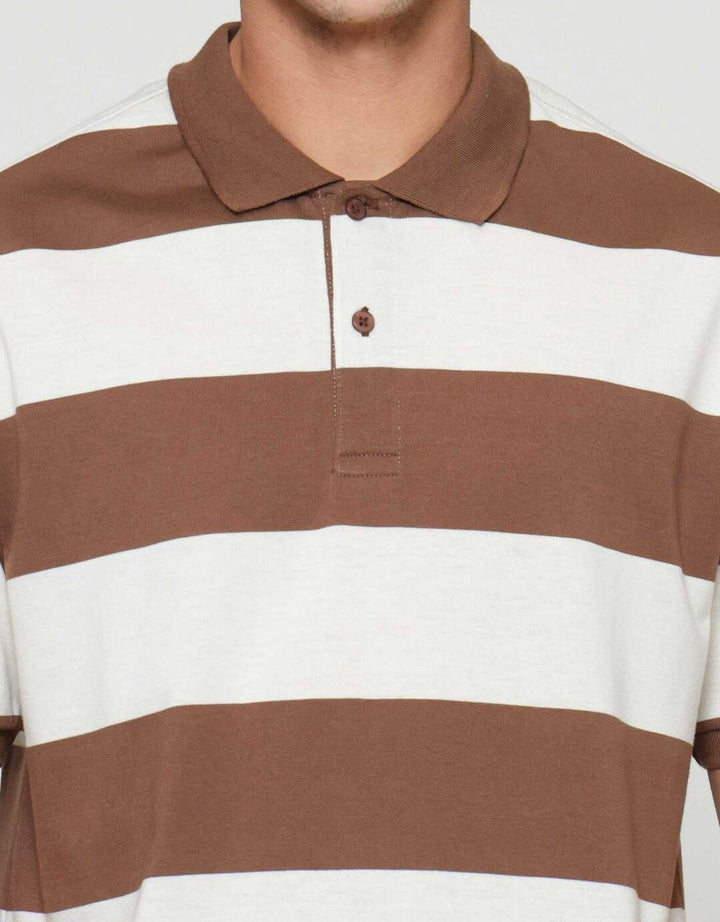 Cole Stripes Rugby Kaos Polo Pria