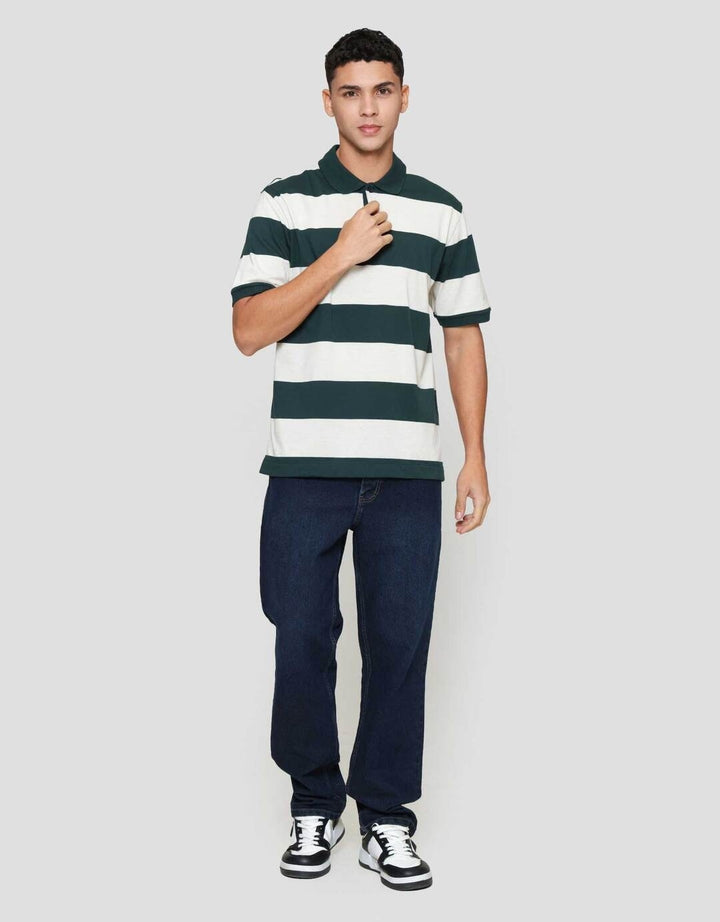 Cole Stripes Rugby Kaos Polo Pria