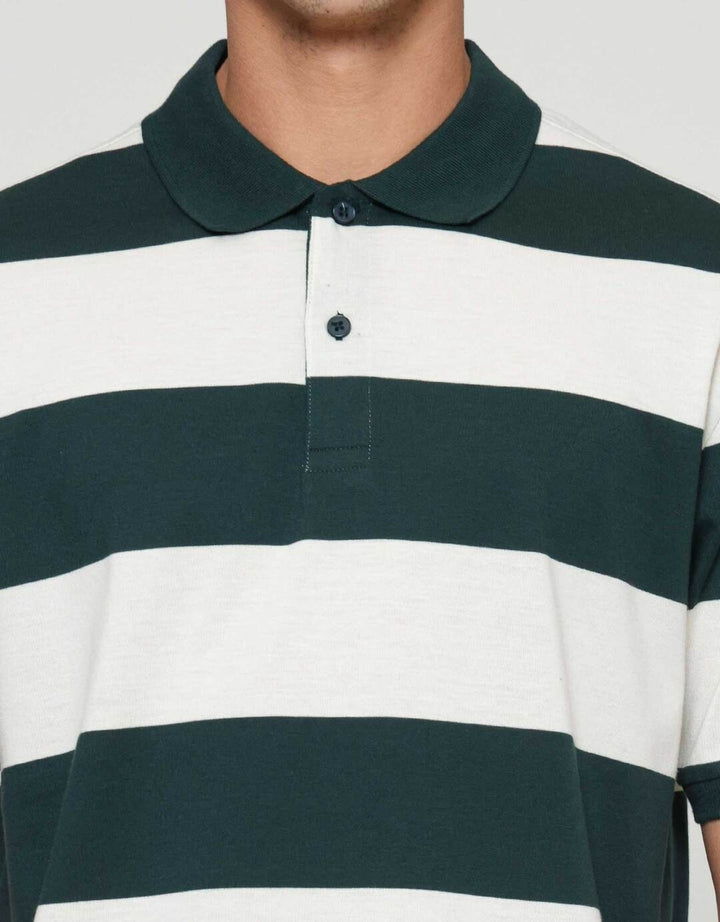 Cole Stripes Rugby Kaos Polo Pria