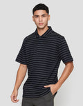 Cole Stripes Jcrew Collar Shell Fabric Kaos Polo Pria
