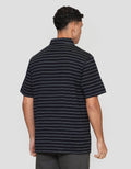 Cole Stripes Jcrew Collar Shell Fabric Kaos Polo Pria